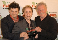 Andy Serkis, Billy Boyd and Bernard Hill